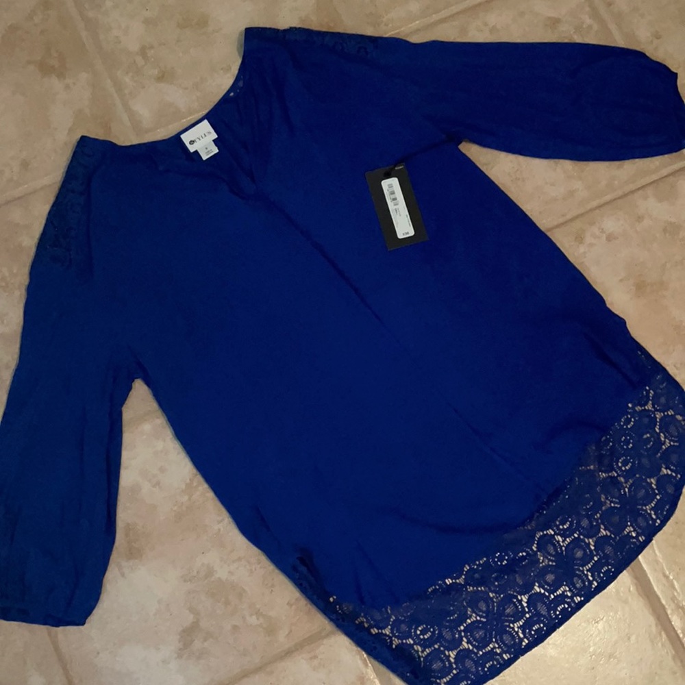 BLUE BLOUSE; Size S